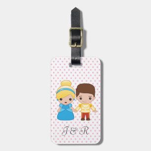 Étiquette À Bagage Cendrillon et Prince Charmant Emoji