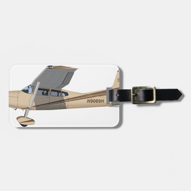 Étiquette À Bagage Cessna 185 Skywagon 390390 (Devant horizontal)