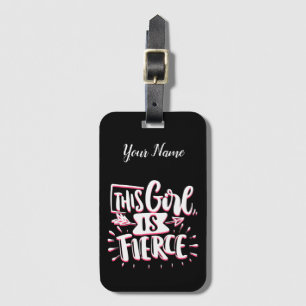 Étiquette À Bagage Cette Fille Est L'Autonomisation De Fille Fierce