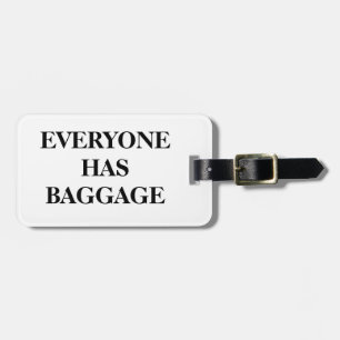 Étiquette À Bagage Chacun a des bagages