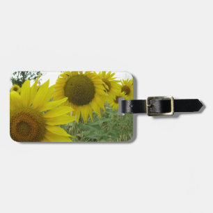 Étiquette À Bagage Champ de tournesol Bagage Balise avec bracelet en 