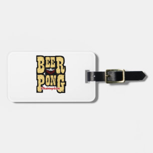 Étiquette À Bagage Champion de Beer Pong