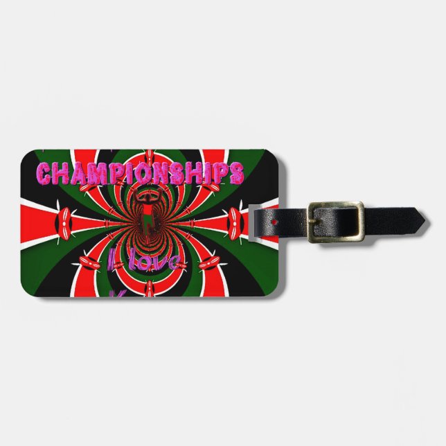 Étiquette À Bagage Championnats du monde d'athlétisme du Kenya : Drap (Devant horizontal)
