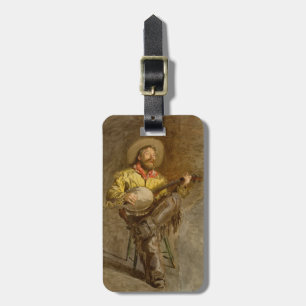 Étiquette À Bagage Chanter Espagnol Cowboy à Banjo jouer à la chanson
