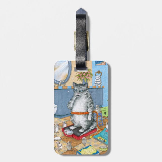 Étiquette À Bagage Chat 579 (Dos Vertical)