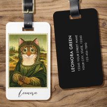 Chat Mona Lisa Whimsical Personnalisé