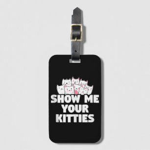 Étiquette À Bagage Chat Montre-moi tes chatons