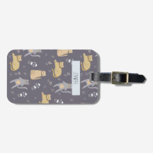 Chats dans l'espace Motif sans couture Nom personn