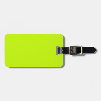 Étiquette À Bagage Chaux fluorescente Vert néon jaune Personnalisé
