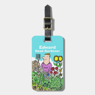 Étiquette À Bagage Chef Gardener avec nom