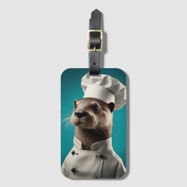Étiquette À Bagage Chef Otter (Devant Vertical)