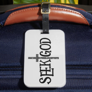 Étiquette À Bagage Chercher Dieu