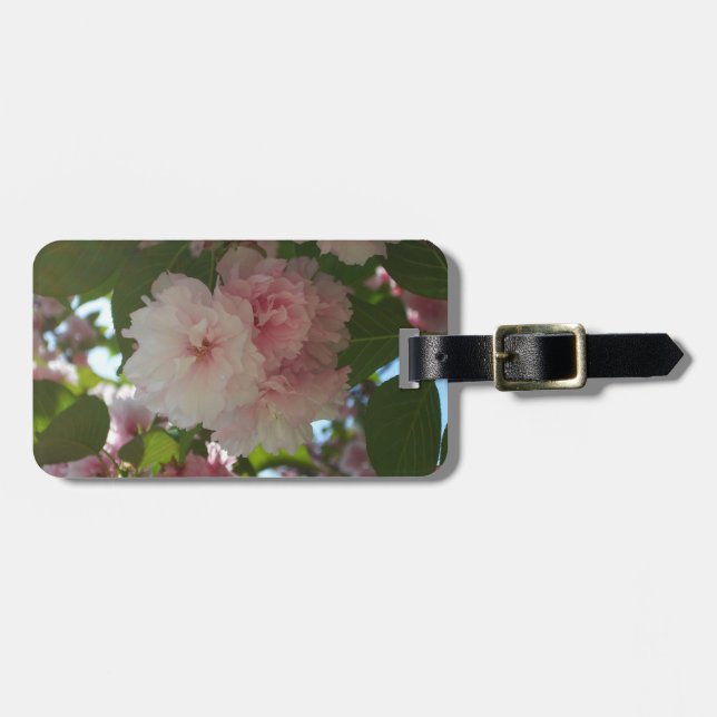 Étiquette À Bagage Cherry Tree I Spring Floral (Devant horizontal)
