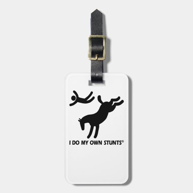 Étiquette À Bagage Cheval mes propres cascades (Devant Vertical)