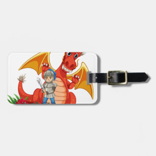 Étiquette À Bagage Chevalier de dragon