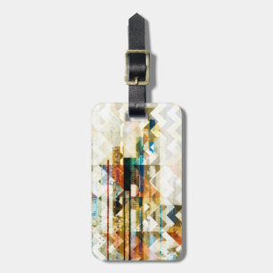 Étiquette À Bagage Chevron urbain II