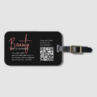 Chic Black Rose Beauty Professional QR Code