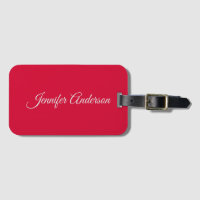 Chic Calligraphie Élégant Cerisier Rouge Personnal