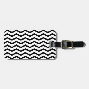 Étiquette À Bagage Chic Chevron