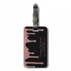 Chic Rose Parties scintillant or  Monogramme sur n