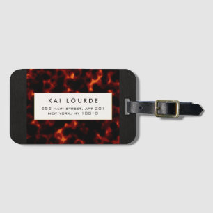 Étiquette À Bagage Chic stylé Tortoiseshell