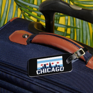Étiquette À Bagage Chicago 4 étoiles Vintage voyage City