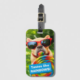 Étiquette À Bagage Chien avec la grosse sucette