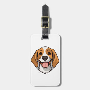 Étiquette À Bagage Chien Cartoon sauvage élément Sticker  