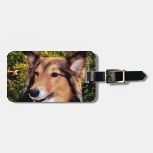 Étiquette À Bagage Chien de délivrance (Devant horizontal)