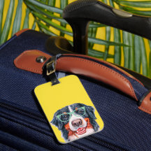 Chien de montagne bernois de l'Hipster coloré