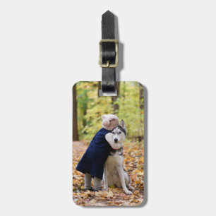 Étiquette À Bagage Chien de Photo Personnalisée