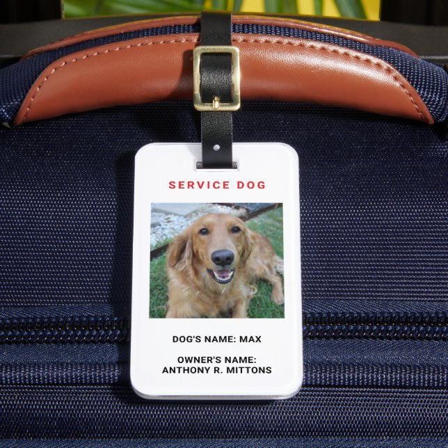 Étiquette À Bagage Chien de service (Insitu Rectoal 2)