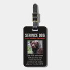 Chien de service - noir - insigne requis par accès