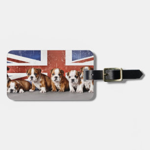 Étiquette À Bagage Chiens de taureaux anglais