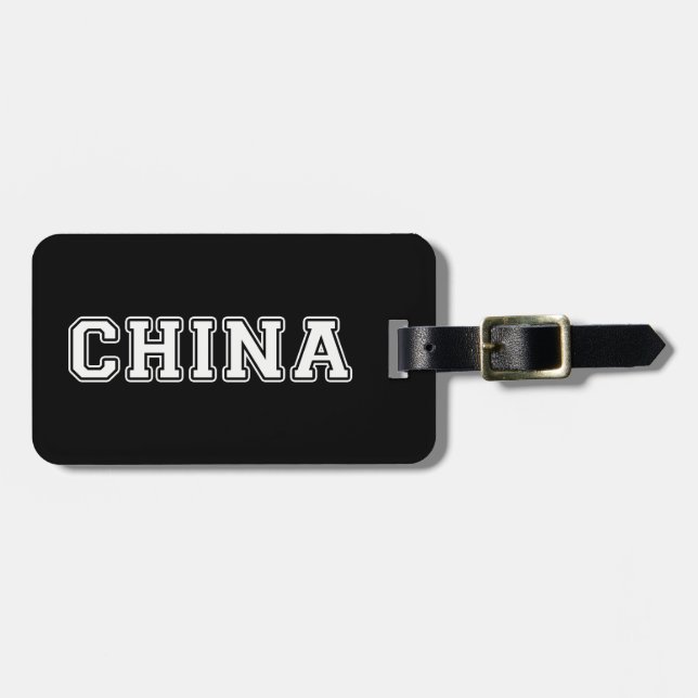 Étiquette À Bagage Chine (Devant horizontal)
