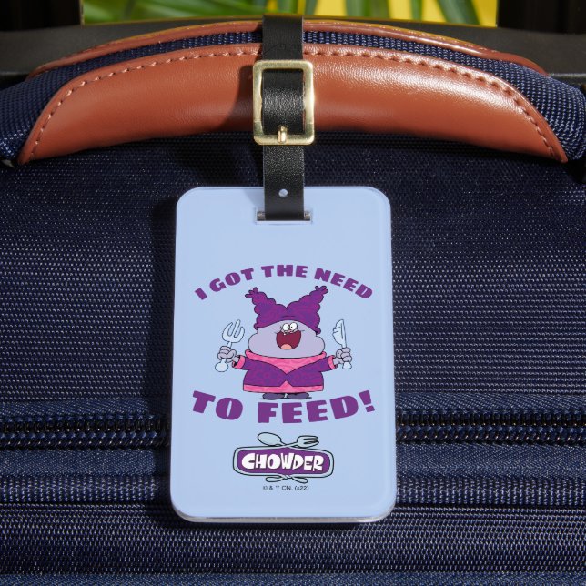 Étiquette À Bagage Chouette avec Fourche et couteau (Insitu Rectoal 2)