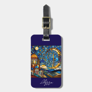 Étiquette À Bagage Ciel nocturne marocain personnalisé 