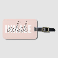 Citation moderne Pastel Pink Inhale Exhale
