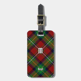 Étiquette À Bagage Clan Boyd Tartan