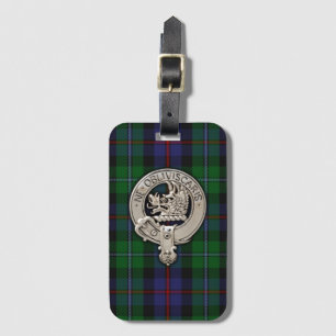 Étiquette À Bagage Clan Campbell Crest et Cawdor Tartan