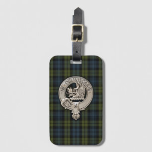 Étiquette À Bagage Clan Campbell Crest & Tartan