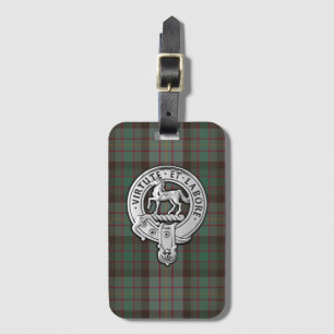 Étiquette À Bagage Clan Cochrane Crest & Hunting Tartan