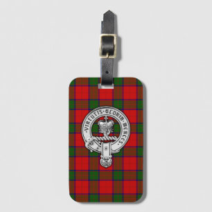 Étiquette À Bagage Clan Donnachaidh (Robertson) Crest & Tartan