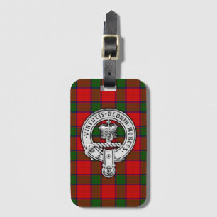 Étiquette À Bagage Clan Donnachaidh (Robertson) Crest & Tartan