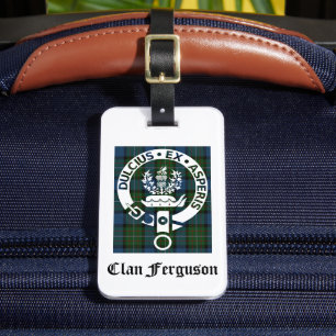 Étiquette À Bagage Clan Ferguson Crest Tartan
