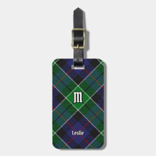 Étiquette À Bagage Clan Leslie Chasse Tartan