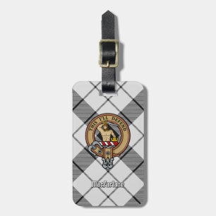 Étiquette À Bagage Clan MacFarlane Crest sur tarte noir et blanc