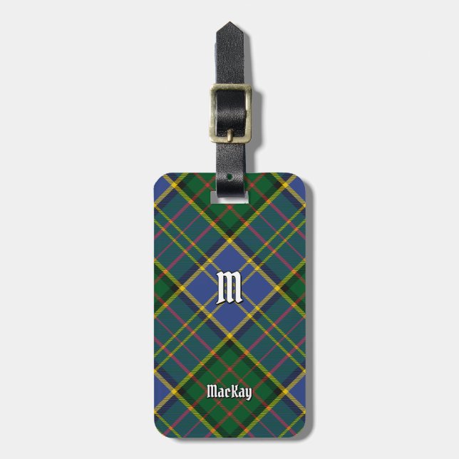 Étiquette À Bagage Clan MacMillan Chasse Tartan (Devant Vertical)