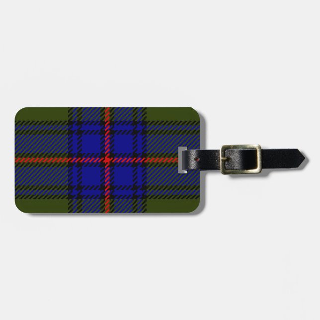 Étiquette À Bagage Clan Shaw de tartan (Devant horizontal)