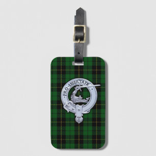 Étiquette À Bagage Clan Wallace Crest & Hunter Tartan